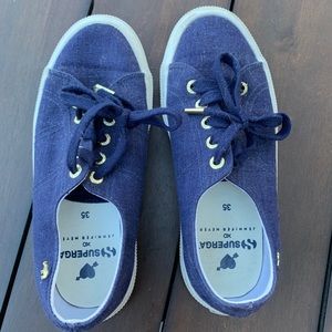 Denim blue Superga XO sneakers | Jennifer Meyer limited edition - Size 35 / 5